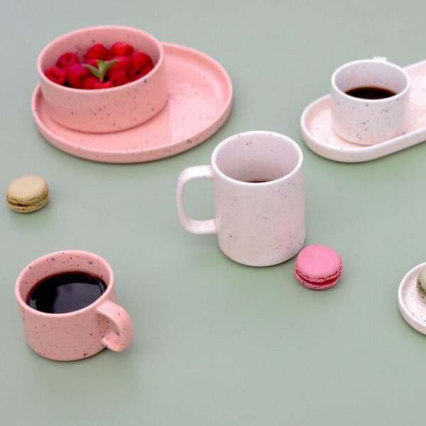 Бежова глинена чаша 330 ml Fika – ONA
