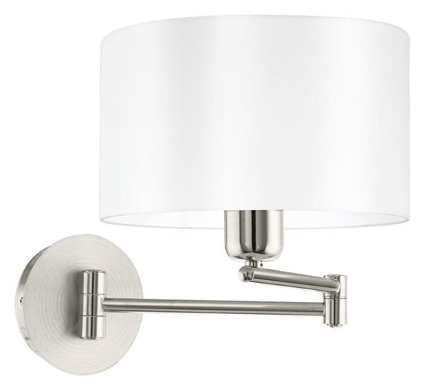 Eglo 33269 - Аплик PASTERI 1xE27/60W/230V матов хром/бял