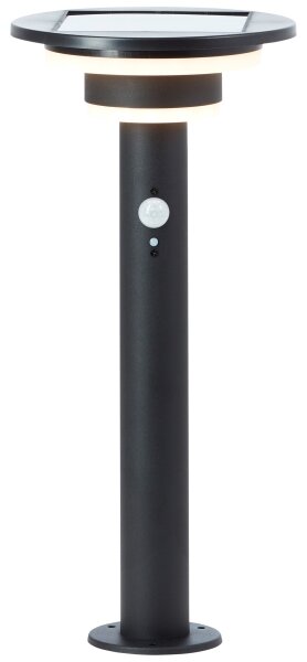 Brilliant - LED соларна лампа с сензор GARVINA LED/3W/3,7V 45 см IP44 черна