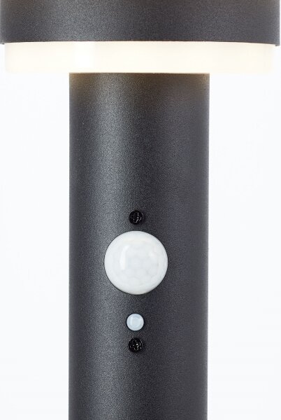 Brilliant - LED соларна лампа с сензор GARVINA LED/3W/3,7V 45 см IP44 черна