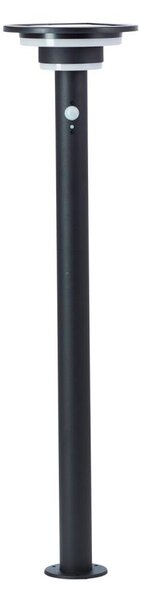 Brilliant - LED соларна лампа с сензор GARVINA LED/3W/3,7V 85 см IP44 черна
