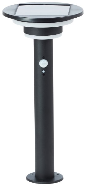 Brilliant - LED соларна лампа с сензор GARVINA LED/3W/3,7V 45 см IP44 черна