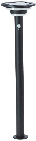 Brilliant - LED соларна лампа с сензор GARVINA LED/3W/3,7V 85 см IP44 черна
