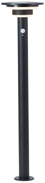 Brilliant - LED соларна лампа с сензор GARVINA LED/3W/3,7V 85 см IP44 черна
