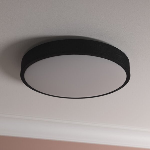 Brilliant -LED Димируем плафон FILIZ LED/24W/230V Ø 38,5 см черен