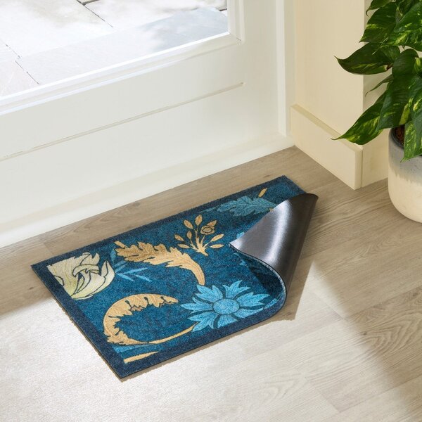 Изтривалка 40x60 cm William Morris Blue – Artsy Doormats