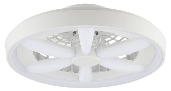 Brilliant - LED RGBW таванен вентилатор GAIANO LED/48W/230V бял + DO