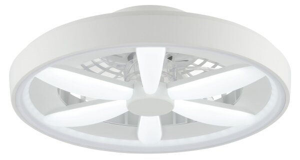 Brilliant - LED RGBW таванен вентилатор GAIANO LED/48W/230V бял + DO
