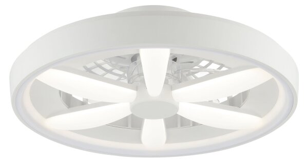 Brilliant - LED RGBW таванен вентилатор GAIANO LED/48W/230V бял + DO