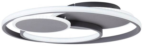 Brilliant - LED Димируем плафон RUNDA LED/50W/230V 3000-6500K черен + + д.у