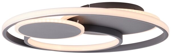 Brilliant - LED Димируем плафон RUNDA LED/50W/230V 3000-6500K черен + + д.у