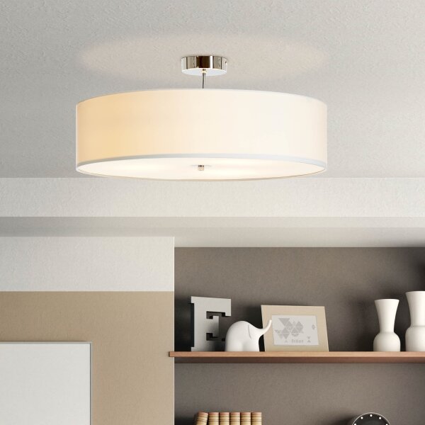 Brilliant - Полилей за повърхностен монтаж ANDRIA 3xE27/60W/230V Ø 60 см бял
