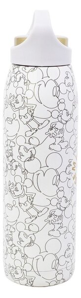 Бял детски термос от неръждаема стомана 665 ml Mickey Mouse – STOR