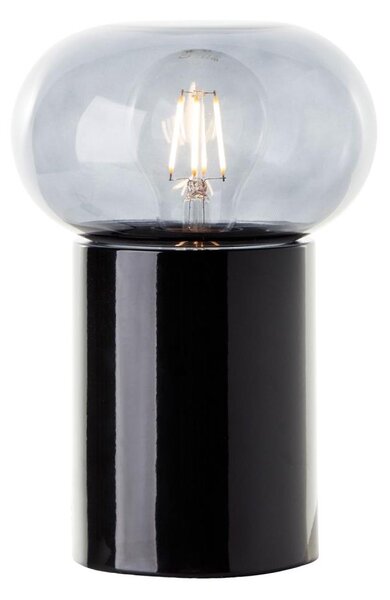 Brilliant - Настолна лампа KNUT 1xE27/25W/230V черен/прозрачен