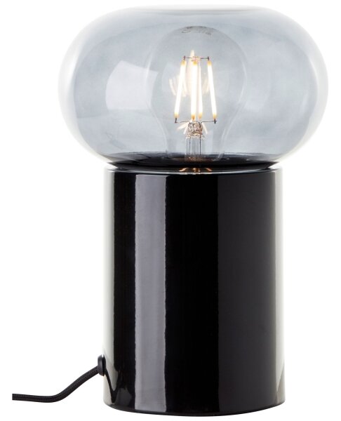Brilliant - Настолна лампа KNUT 1xE27/25W/230V черен/прозрачен