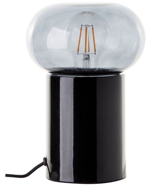 Brilliant - Настолна лампа KNUT 1xE27/25W/230V черен/прозрачен