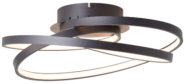 Brilliant - LED Плафониера LABYRINTH LED/40W/230V Ø 39,5 см черен