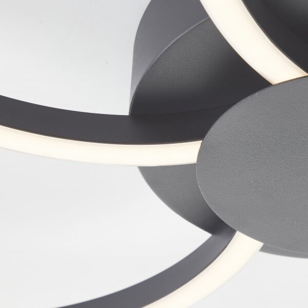 Brilliant - LED Плафониера FICO LED/32W/230V Ø 65 см черен