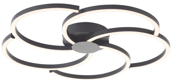 Brilliant - LED Димируем плафон FICO LED/32W/230V Ø 57 см черен