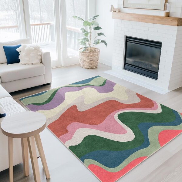 Килим подходящ за пране 120x180 cm Squiggly Breeze – Mila Home