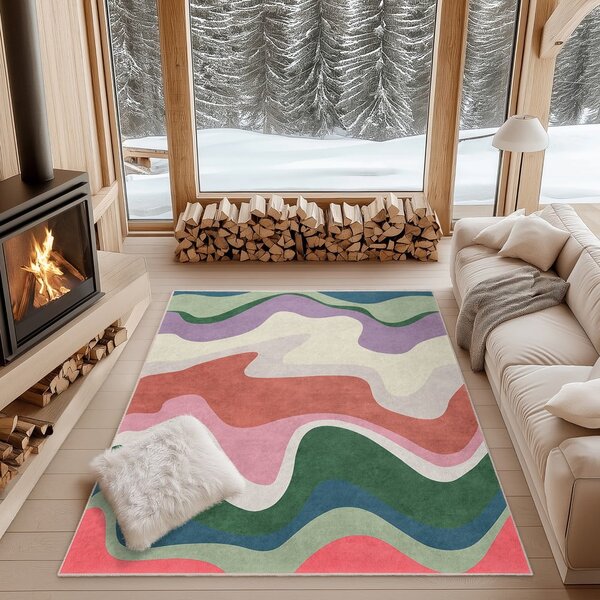 Килим подходящ за пране 120x180 cm Squiggly Breeze – Mila Home