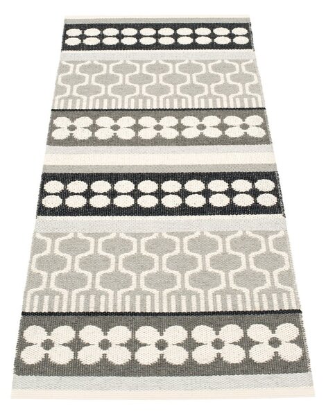 Сива и кремава пътека за открито и закрито 70x180 cm Asta Warm Grey – Pappelina