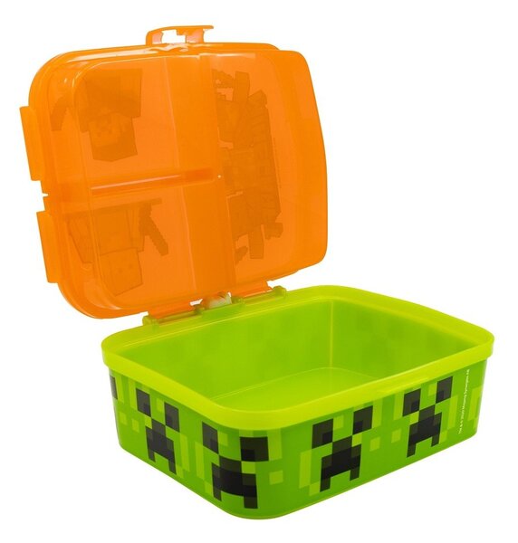 Оранжева пластмасова детска кутия за храна Minecraft – STOR