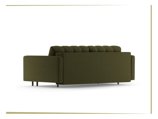 Зелен разтегателен диван с място за съхранение 222 cm Bali – Cosmopolitan Design