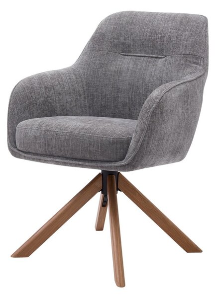 Сиви тапицирани трапезни столове в комплект 2 бр. Avola – Unique Furniture