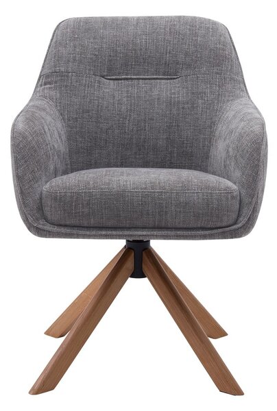 Сиви тапицирани трапезни столове в комплект 2 бр. Avola – Unique Furniture