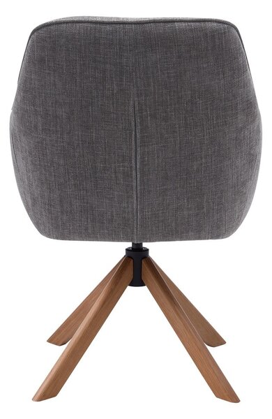 Сиви тапицирани трапезни столове в комплект 2 бр. Avola – Unique Furniture