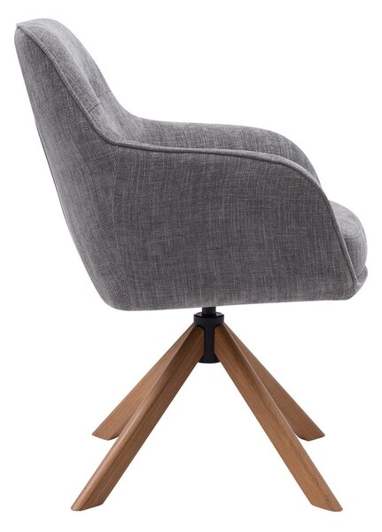 Сиви тапицирани трапезни столове в комплект 2 бр. Avola – Unique Furniture