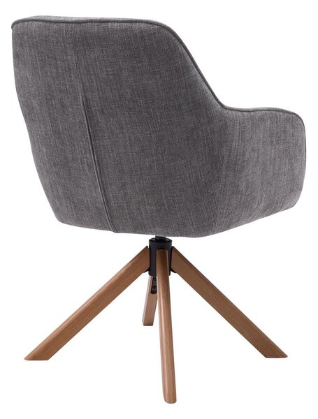Сиви тапицирани трапезни столове в комплект 2 бр. Avola – Unique Furniture