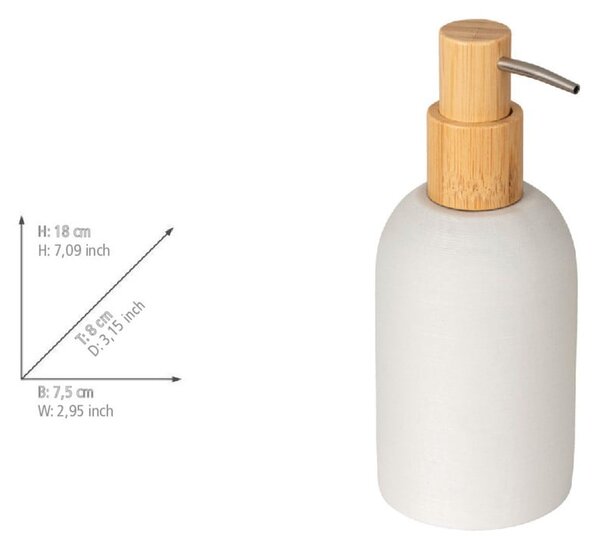 Бял диспенсер за сапун от полиресин 250 ml Altavalle – Wenko