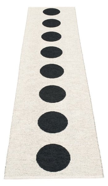 Черно-бяла пътека за открито и закрито 70x300 cm Vera Black – Pappelina