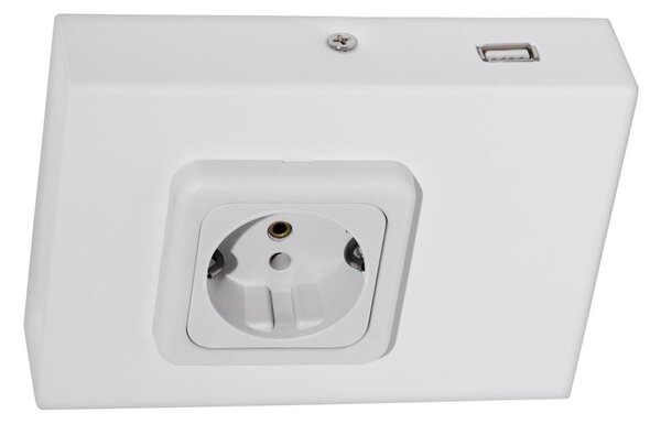 Eglo 94665 - Контакт за под кухненски шкаф SCHUKO вкл. USB TAXANO