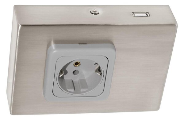 Eglo 94664 - Контакт за под кухненски шкаф SCHUKO вкл. USB TAXANO