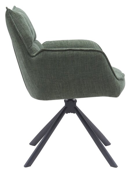 Зелени тапицирани трапезни столове в комплект 2 бр. Marilla – Unique Furniture