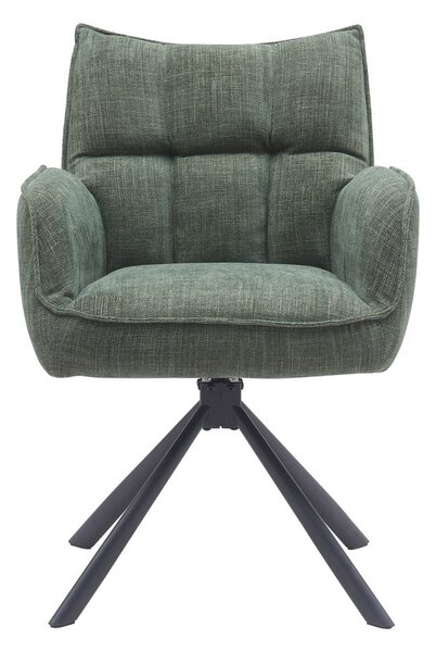 Зелени тапицирани трапезни столове в комплект 2 бр. Marilla – Unique Furniture