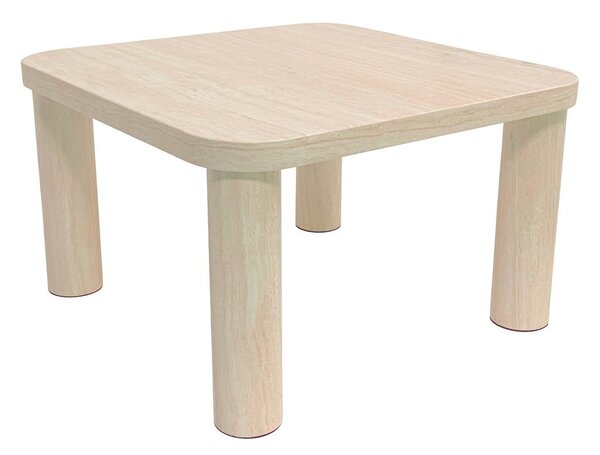 Бежова масичка за кафе от декор от мрамор 60x60 cm Solano – Actona