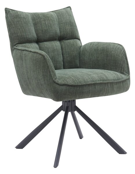 Зелени тапицирани трапезни столове в комплект 2 бр. Marilla – Unique Furniture