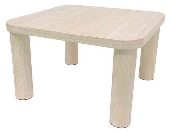 Бежова масичка за кафе от декор от мрамор 60x60 cm Solano – Actona