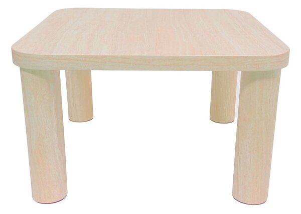 Бежова масичка за кафе от декор от мрамор 60x60 cm Solano – Actona