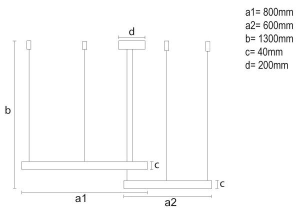 LED Димируем пендел LED/100W/230V 3000-6500K + дистанционно управление
