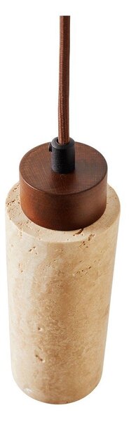 Бежово висящо осветително тяло с каменен абажур ø 6,5 cm Selma – Opviq lights