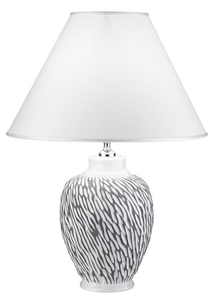 Kolarz A1340.71.Gr - Настолна лампа CHIARA 1xE27/100W/230V бяла/сива ⌀ 40см