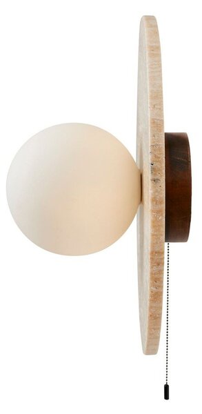 Бежова каменна стенна лампа ø 12 cm Hilde – Opviq lights