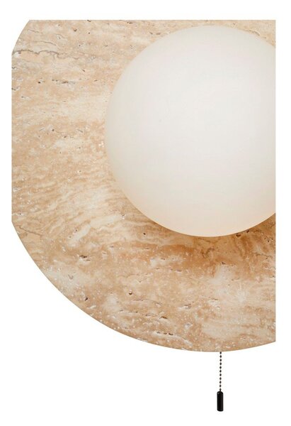 Бежова каменна стенна лампа ø 12 cm Hilde – Opviq lights