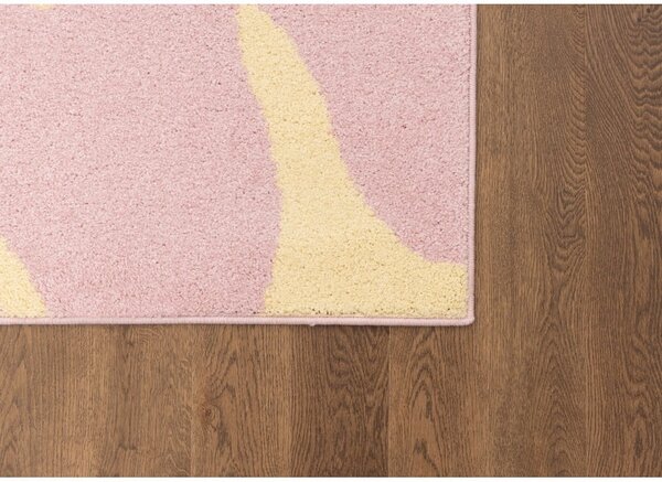 Жълто-розов детски килим 120x170 cm Hugsy Vanilla – FD