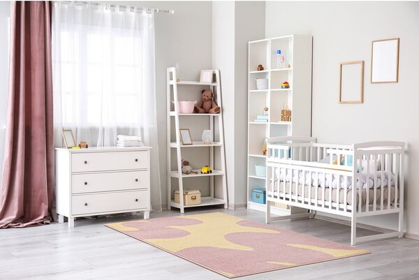 Жълто-розов детски килим 120x170 cm Hugsy Vanilla – FD